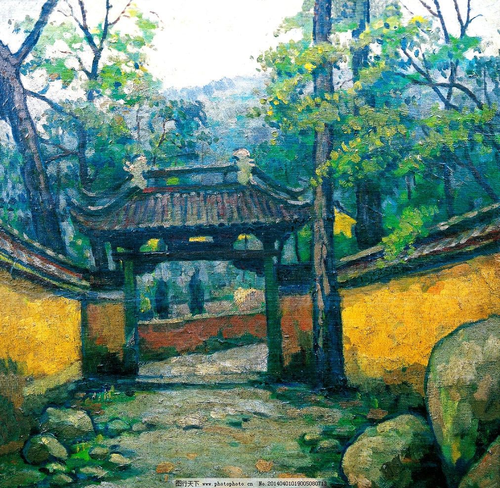 风景油画小鸟绿树小河芦苇晨曦商业油画绘画书法文化艺术