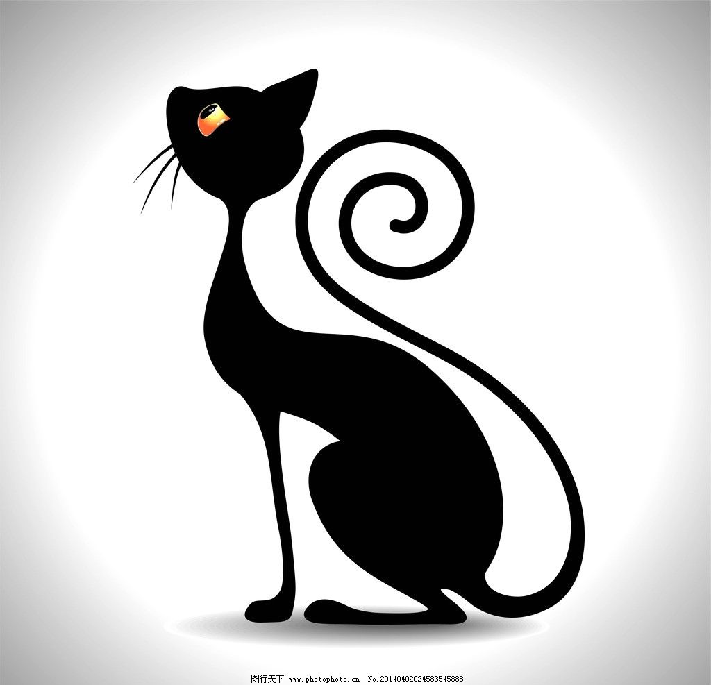 卡通猫无缝图案矢量图形|卡通猫无缝图案矢量图形免费下载