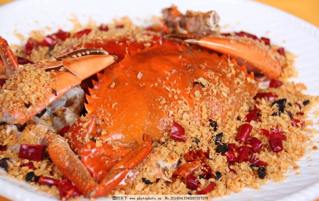 避风塘炒蟹图片