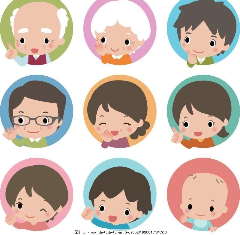 AI 爸爸 儿童 妇女女性 卡通 老人 妈妈 奶奶 男人头像 男性男人 人物头像矢量素材 人物头像模板下载 人物头像 卡通 女人头像 爸爸 妈妈 爷爷 奶奶 婴儿 儿童 男人头像 男性男人 矢量人物 老人 人物矢量素材 妇女女性 矢量 ai 矢量图