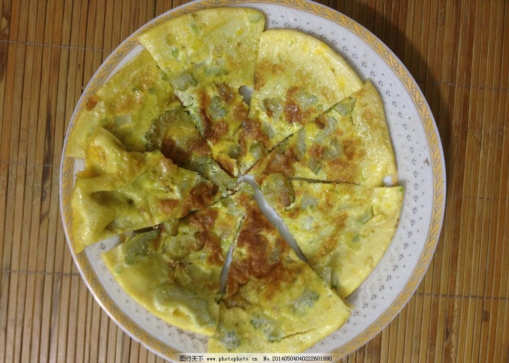 苦瓜煎蛋饼图片