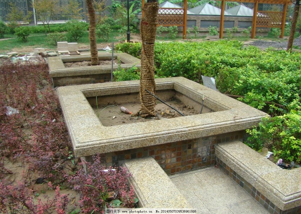 园林景观 园林小品 花池树池
