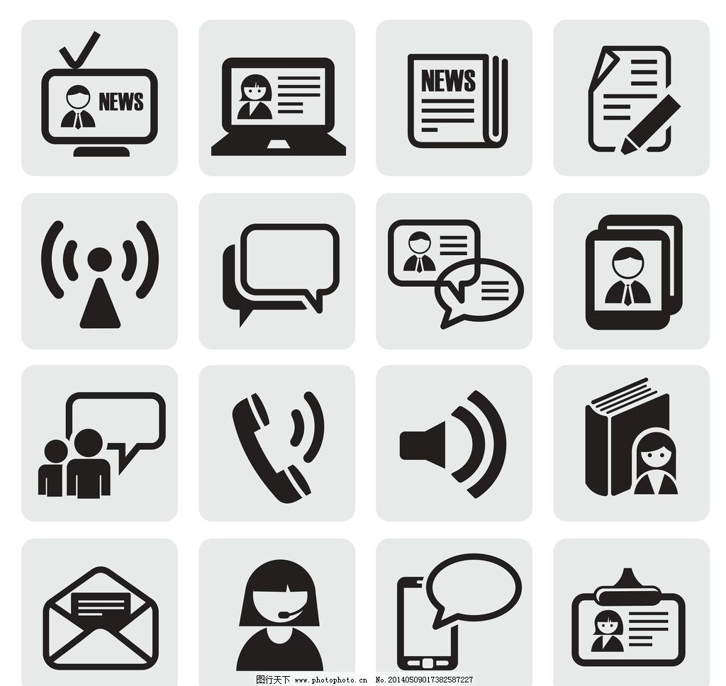 联系人icon图标|白色的联系人图标集