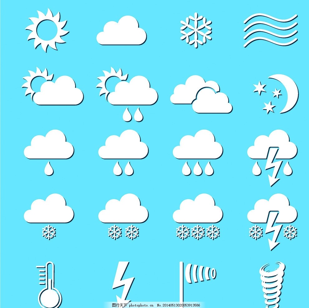 天气图标 天气 天气预报 太阳 云彩 阵雨 温度 阵雪 雷阵雨 晴朗 多云 风 转晴 飘雪 毛毛雨 薄雾 冰雹 大雨 大雪 小雨 雷声 小雪 雷电 闪电 天气元素 图标 广告设计 矢量 标 标志 标签 logo 小图标 标识标志图标 EPS