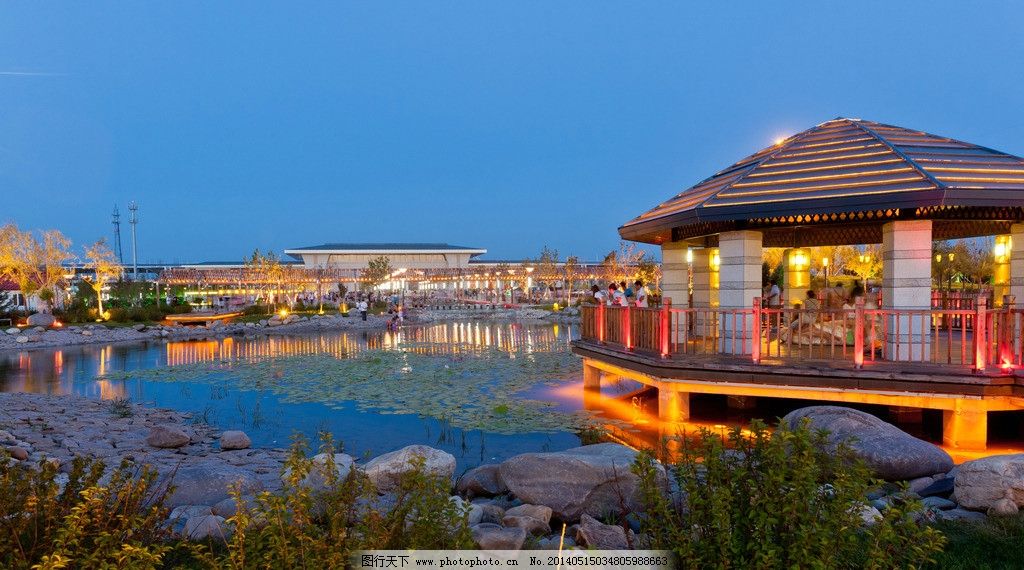 四平东站荷花池图片