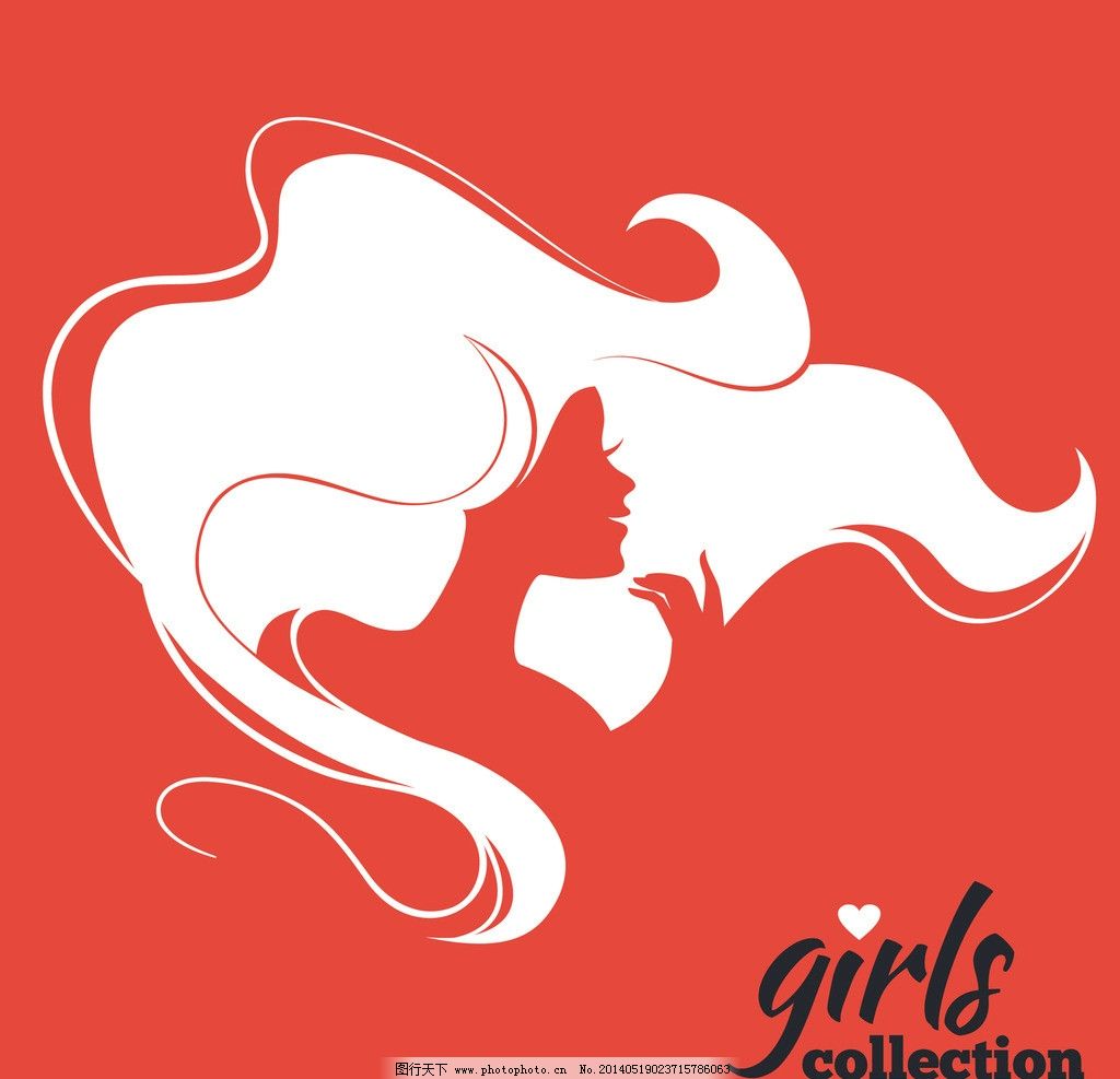 香港旗红色地图轮廓剪影矢量插图|香港旗红色