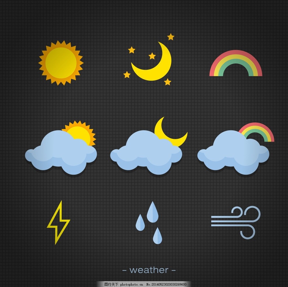 天气图标 天气 天气预报 太阳 云彩 阵雨 温度 阵雪 雷阵雨 晴朗 多云 风 转晴 飘雪 毛毛雨 薄雾 冰雹 大雨 大雪 小雨 雷声 小雪 雷电 闪电 天气元素 图标 广告设计 矢量 标 标志 标签 logo 小图标 标识标志图标 AI