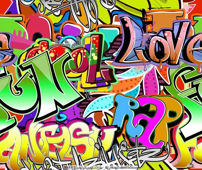 街头涂鸦街头文化图片_背景底纹_底纹边框_图行天下图库