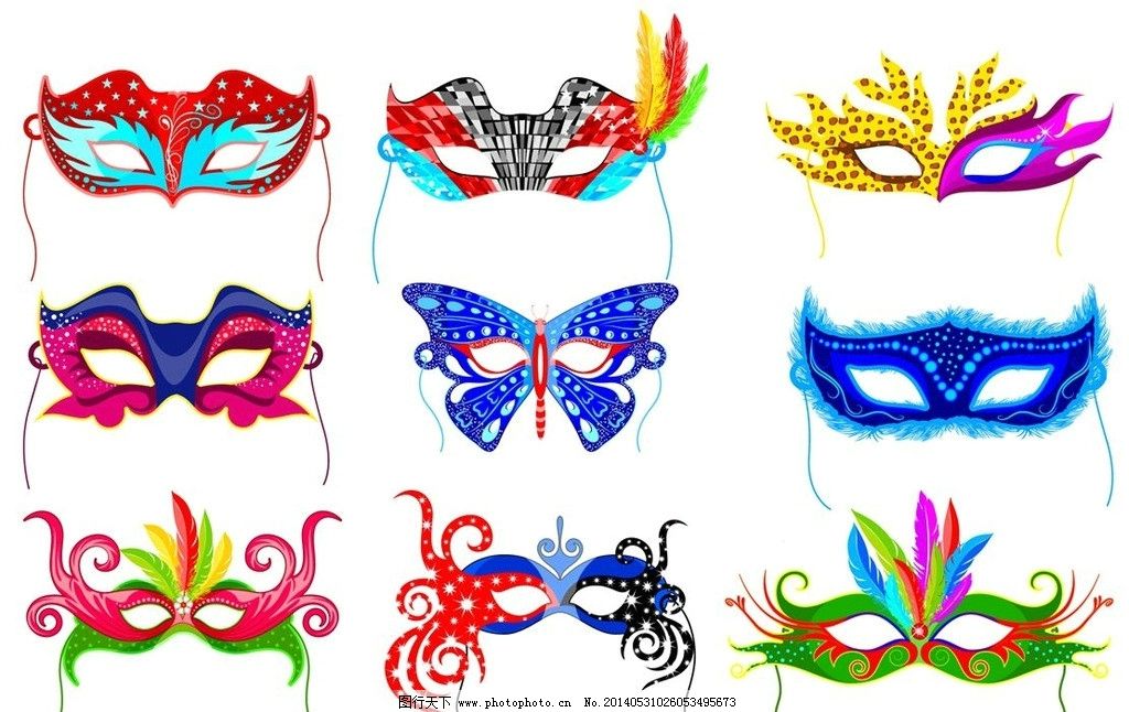 华丽面具化装舞会图片