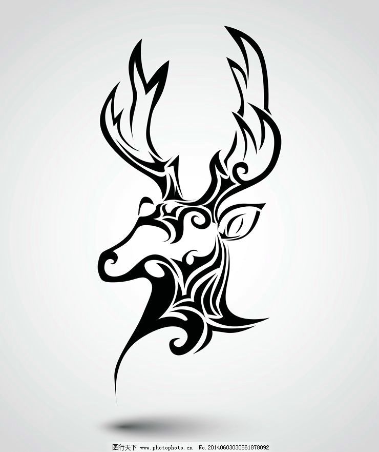 纹身花纹图腾图案 鹿头 纹身 tattoo 纹身设计 纹身图案 纹身花纹 欧美纹身 纹身样式 纹身图腾 图腾 欧美卡通 卡通设计 刺青 刺青图案 刺青设计 时尚背景 绚丽背景 背景素材 背景图案 矢量背景 背景设计 抽象背景 抽象设计 卡通背景 矢量设计 卡通图案 艺术设计 广告设计 矢量 EPS