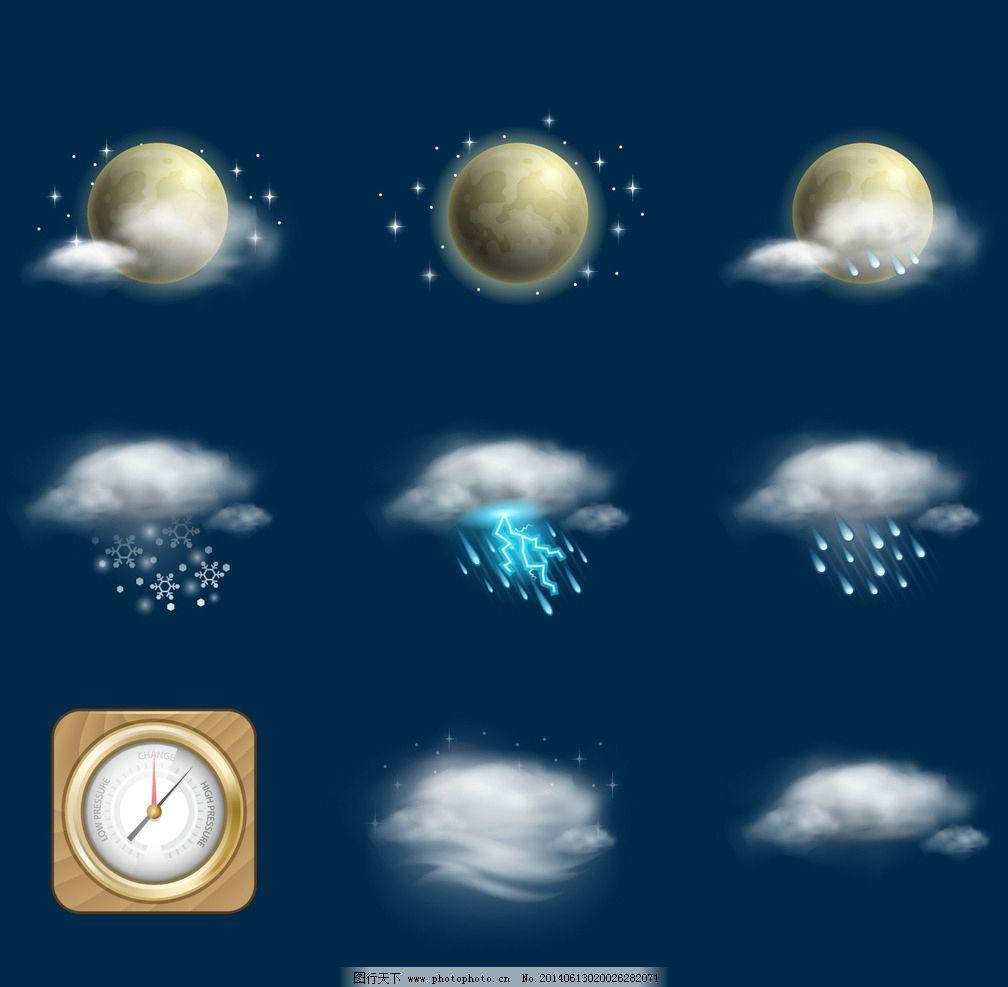 天气阴图标|天气图标含义 - 预报服务