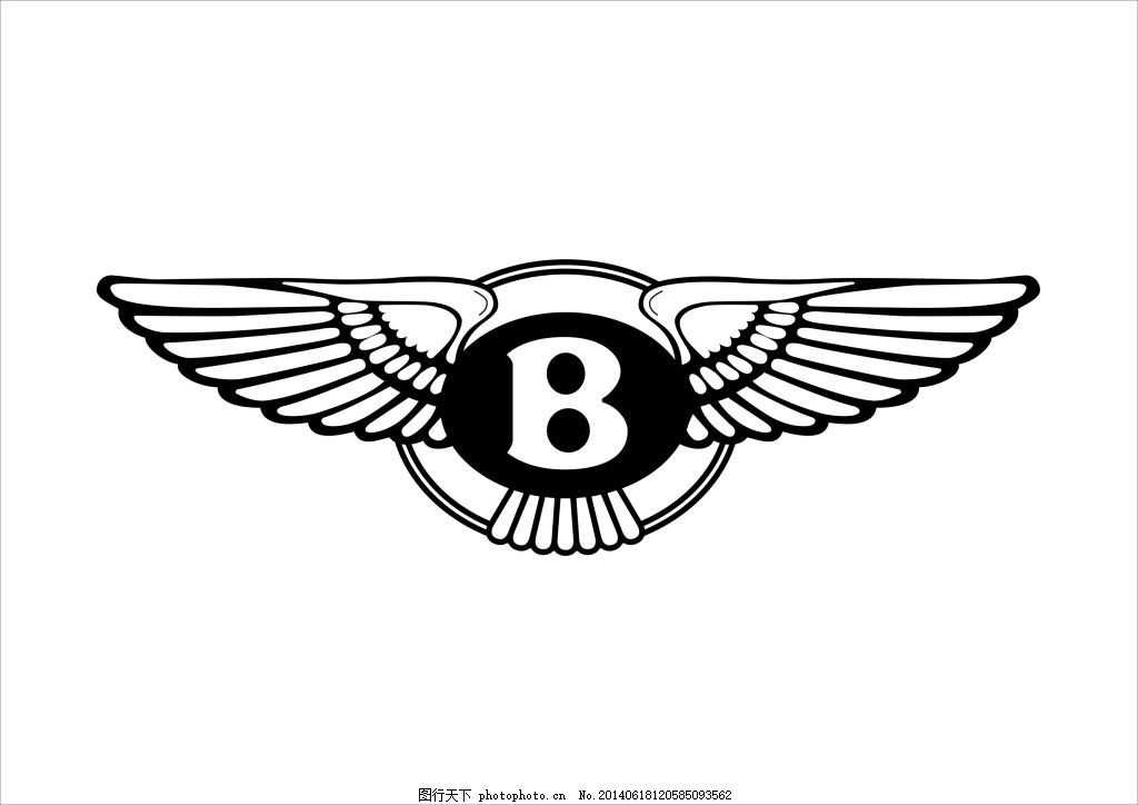 宾利汽车标志 宾利 汽车 标志 矢量文件 logo cdr 白色 cdr