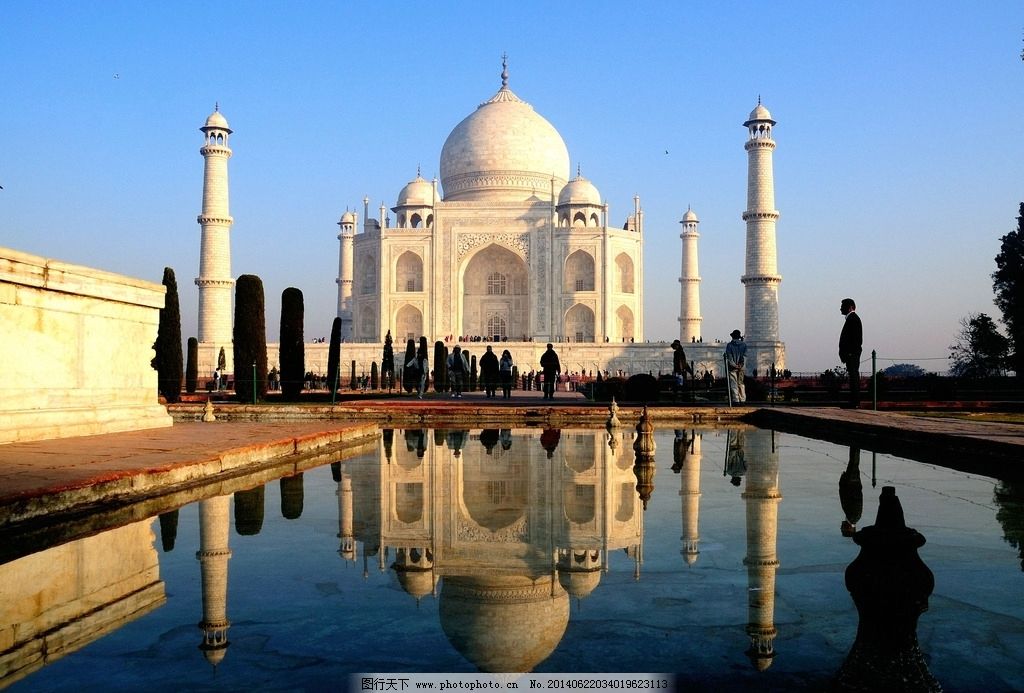 泰姬陵图片,世界风光 世界著名建筑 世界文化遗