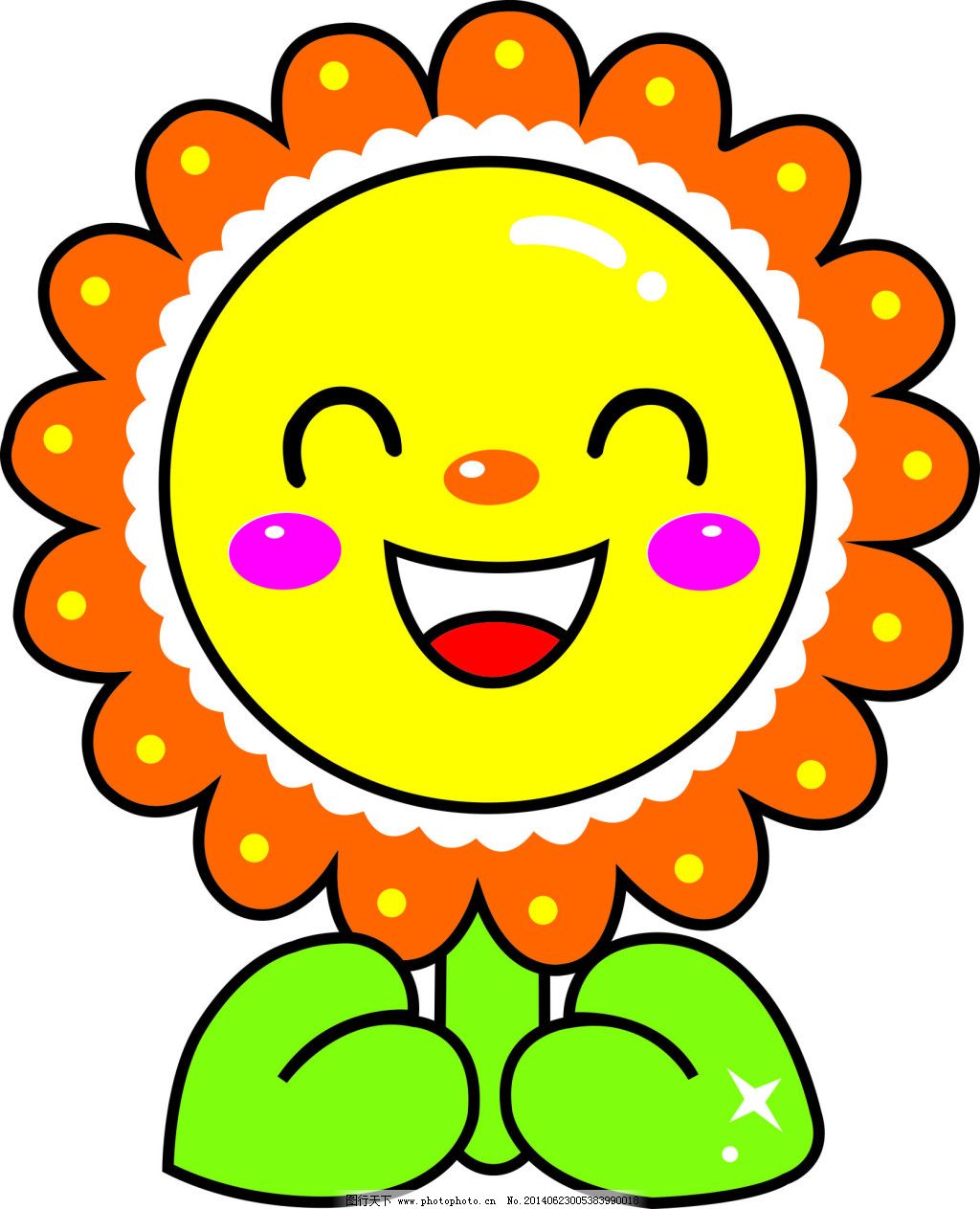 卡通花免费下载 卡通 可爱 太阳花 鲜花 可爱 卡通 鲜花 太阳花 矢量