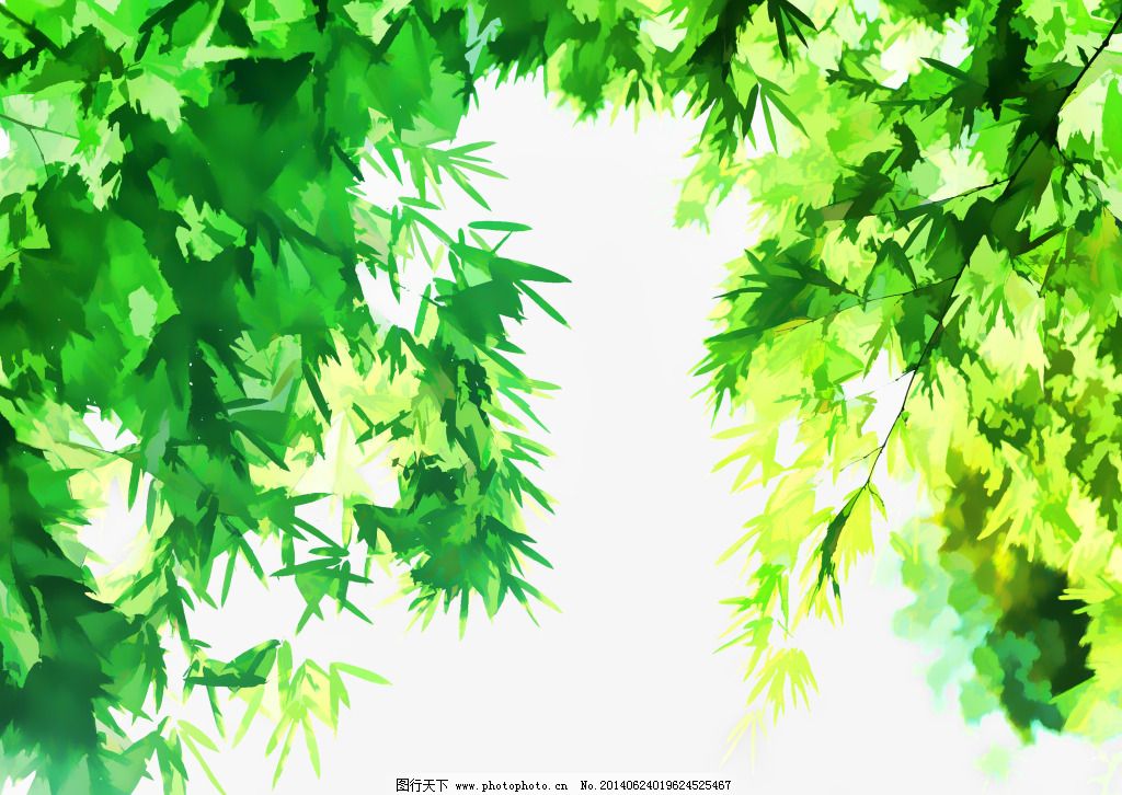 绿叶水彩艺术画免费下载 jpg 绿叶 设计 树叶 水彩画 绿叶 树叶图片
