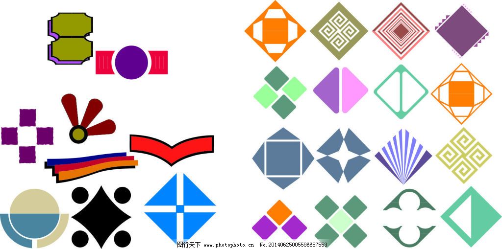 创意信息几何图形图片|创意几何图形图表素材