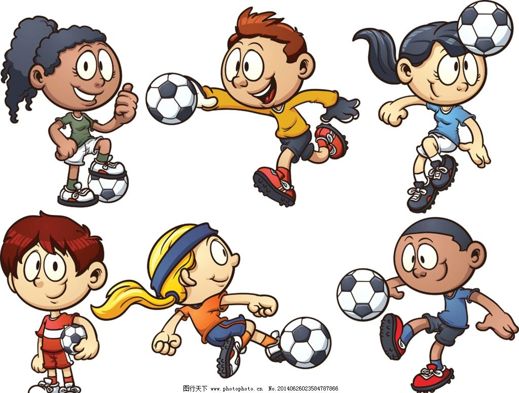 儿童足球手绘图图片展示_儿童足球手绘图图片