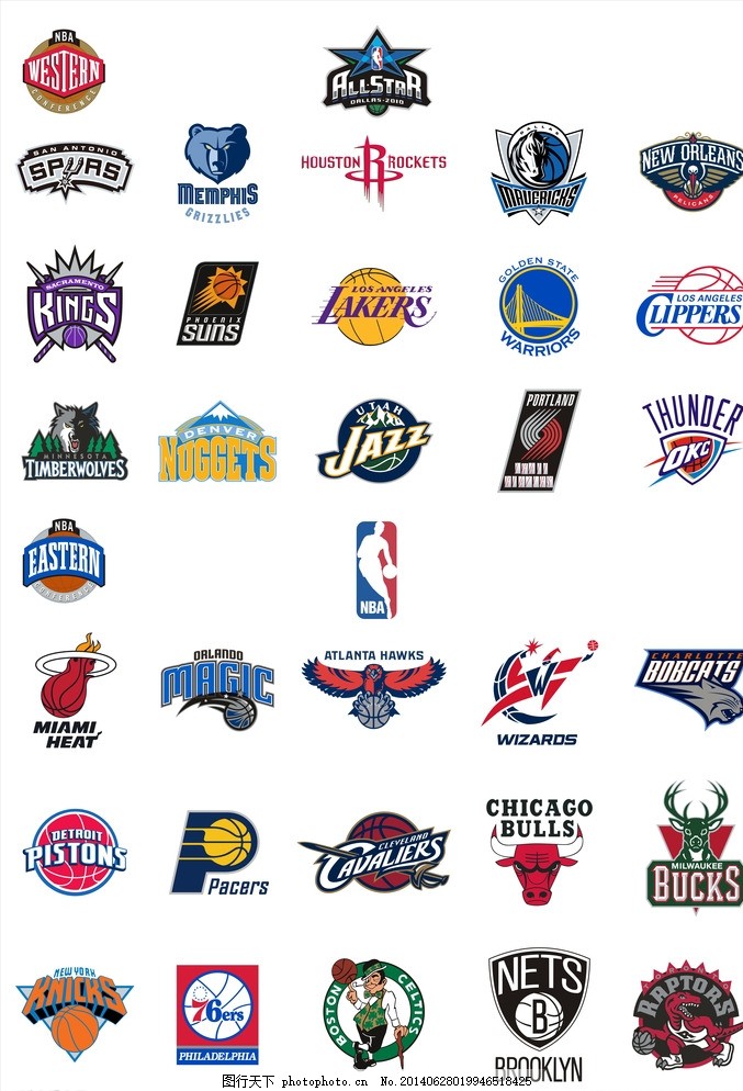NBA30支球队logo图片