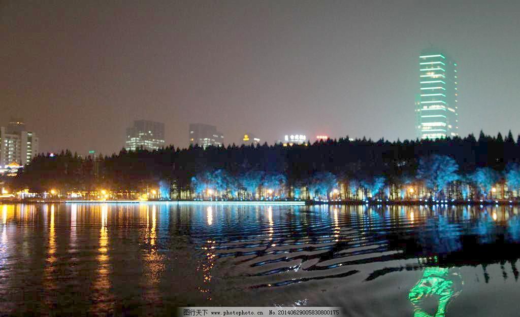 南京玄武湖LED照明亮化工程_现代科技_矢量