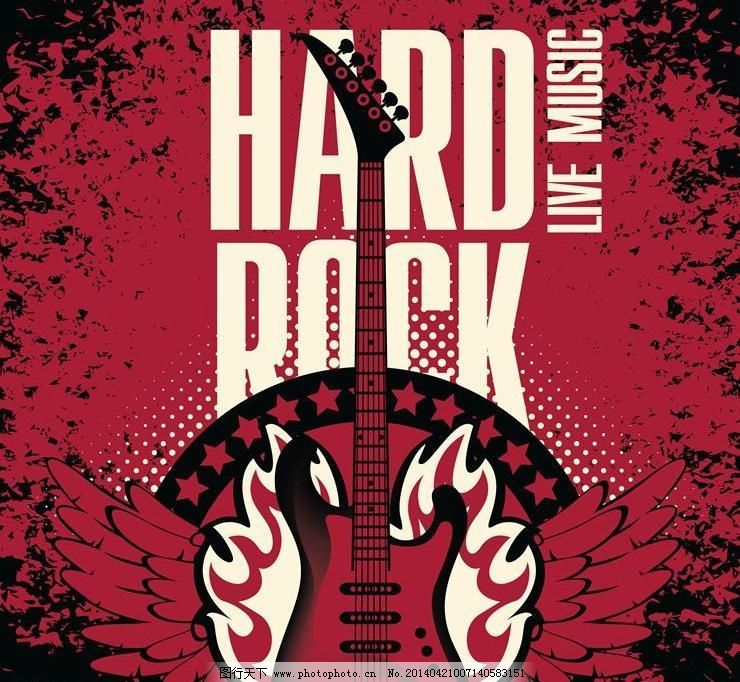摇滚乐rock摇滚乐图片_广告背景_底纹边框-图行天下素材网