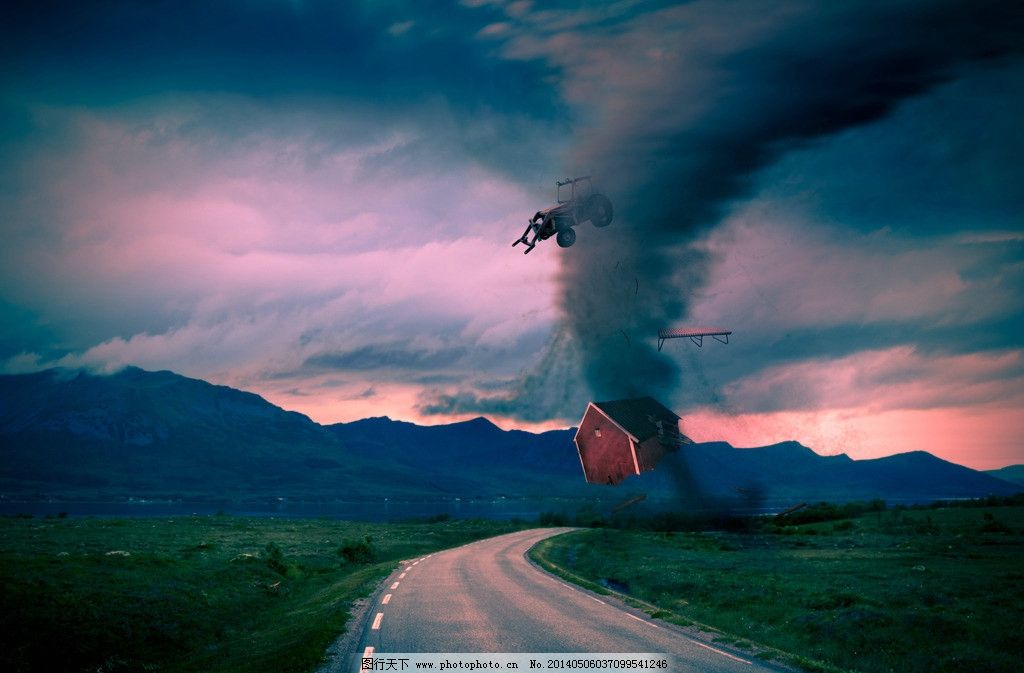 龙卷风暴风大风图片_生活素材_生活百科_图行天下图库